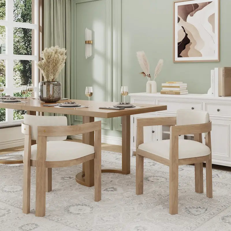 Chaise de salle à manger moderne sophistiquée avec accoudoirs