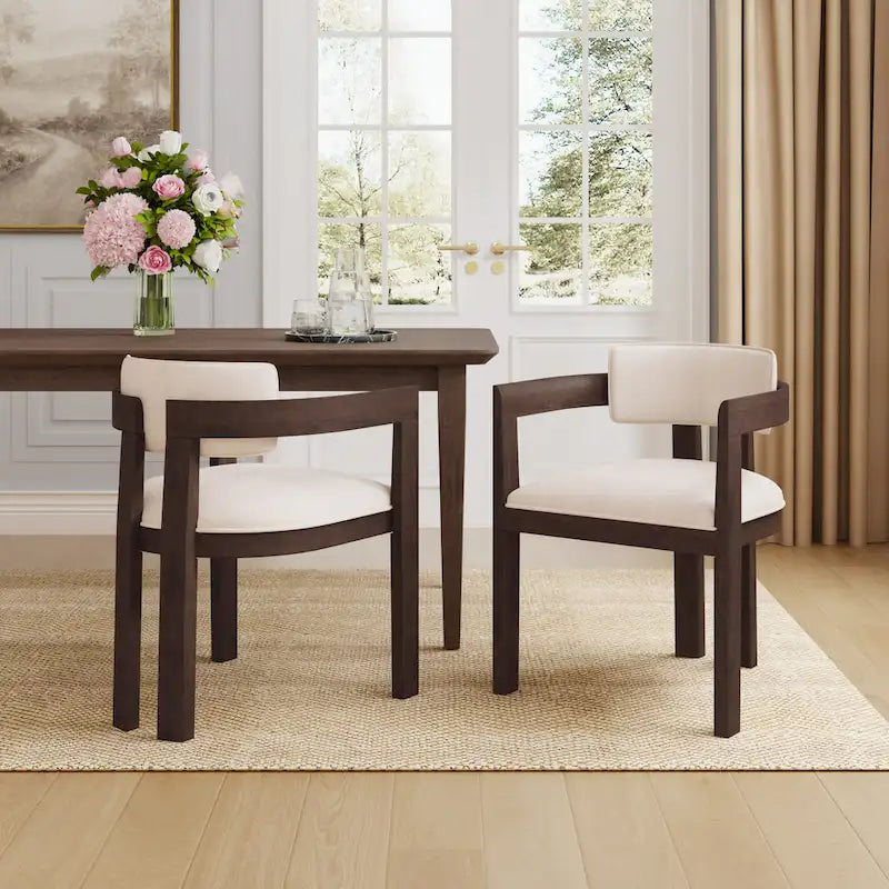 Chaise de salle à manger moderne sophistiquée avec accoudoirs