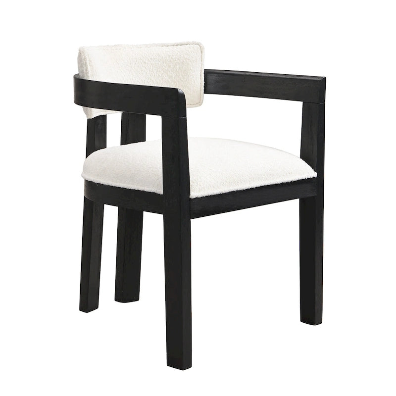 Chaise de salle à manger moderne sophistiquée avec accoudoirs