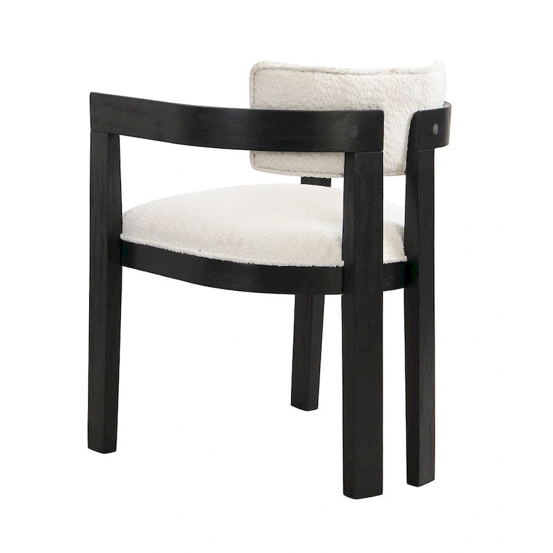 Chaise de salle à manger moderne sophistiquée avec accoudoirs