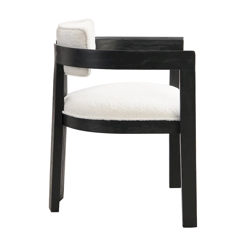 Chaise de salle à manger moderne sophistiquée avec accoudoirs