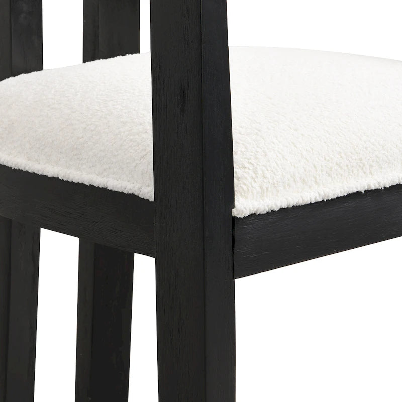 Chaise de salle à manger moderne sophistiquée avec accoudoirs