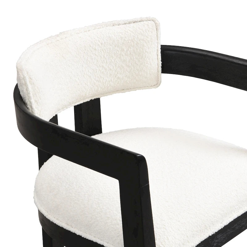 Chaise de salle à manger moderne sophistiquée avec accoudoirs