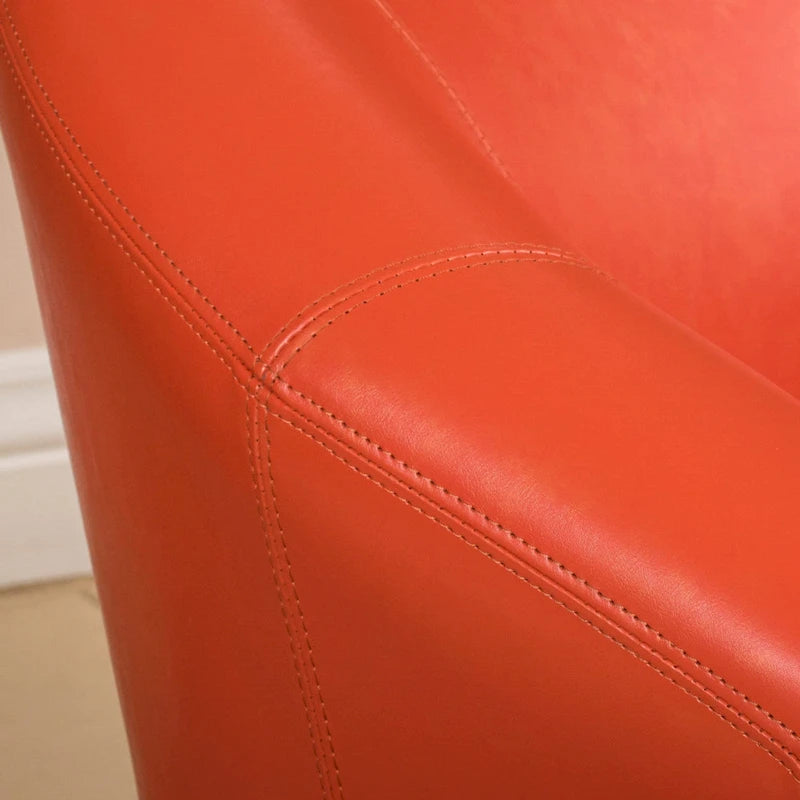 Fauteuil de club en cuir reconstitué de transition