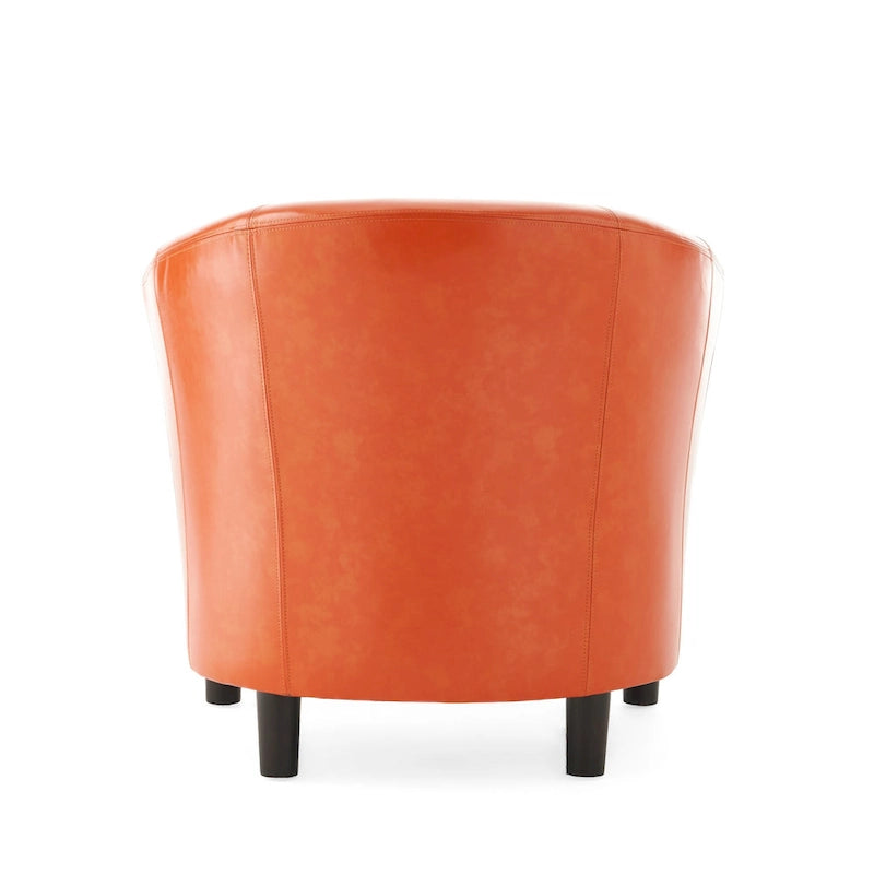 Fauteuil de club en cuir reconstitué de transition