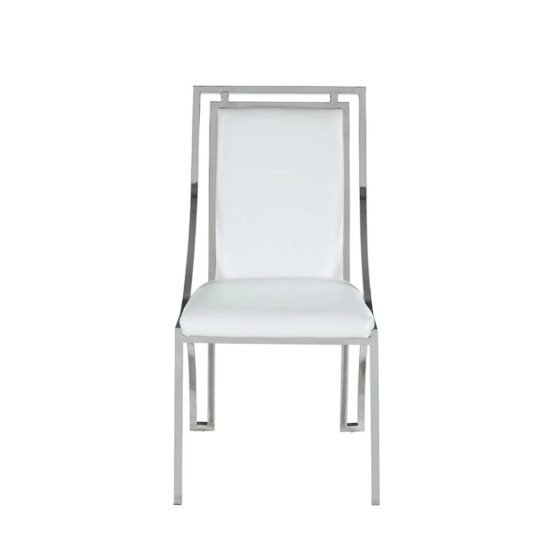 Chaise d'appoint contemporaine à cadre ouvert, lot de 2
