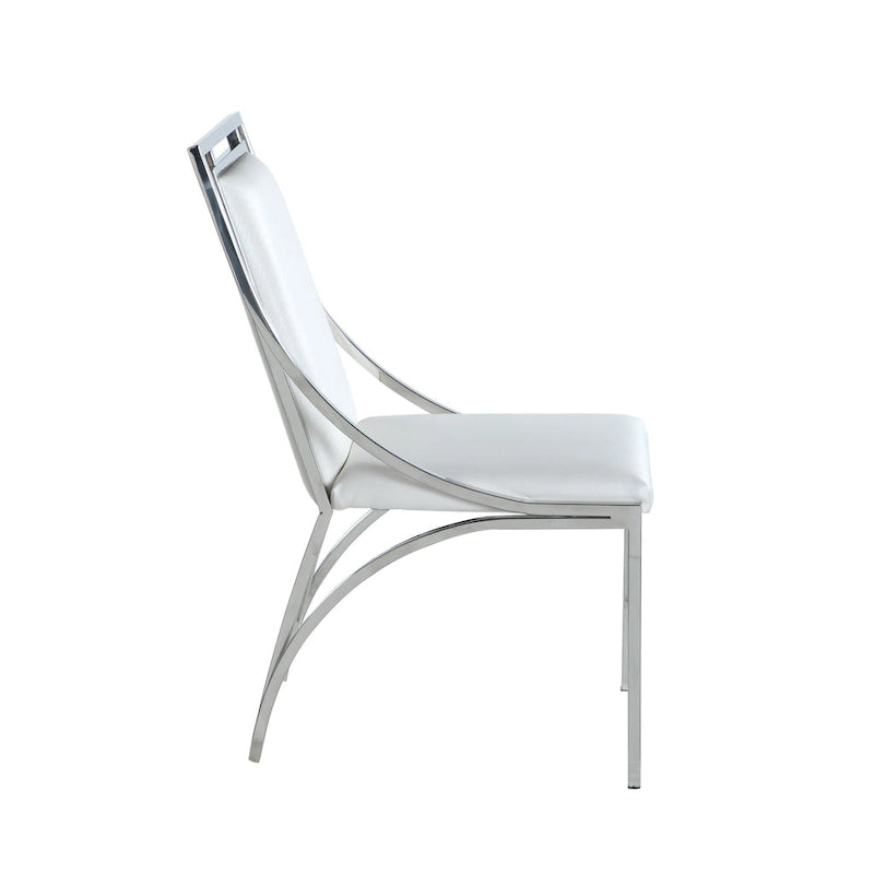 Chaise d'appoint contemporaine à cadre ouvert, lot de 2