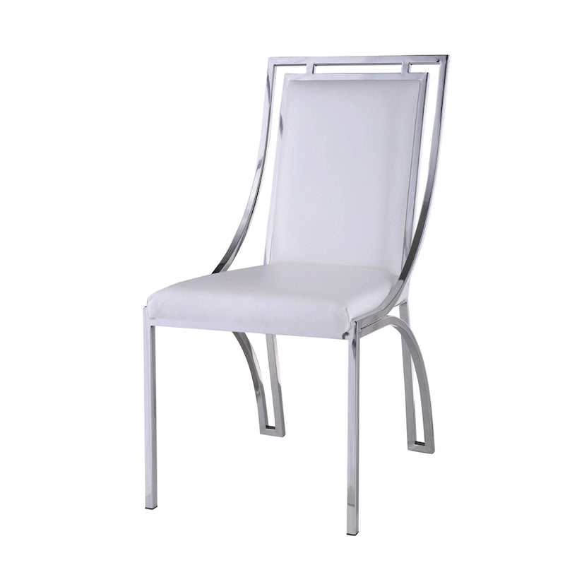 Chaise d'appoint contemporaine à cadre ouvert, lot de 2