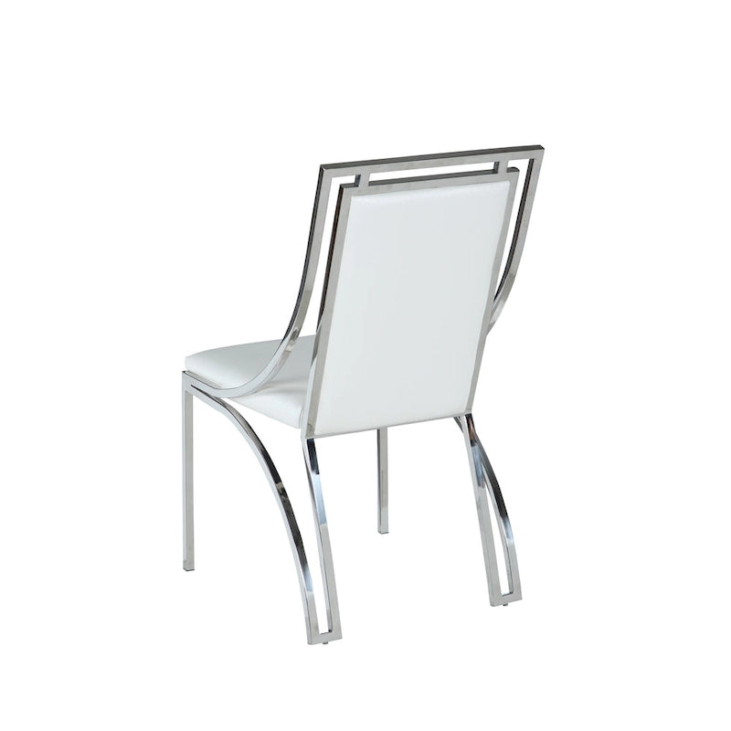 Chaise d'appoint contemporaine à cadre ouvert, lot de 2