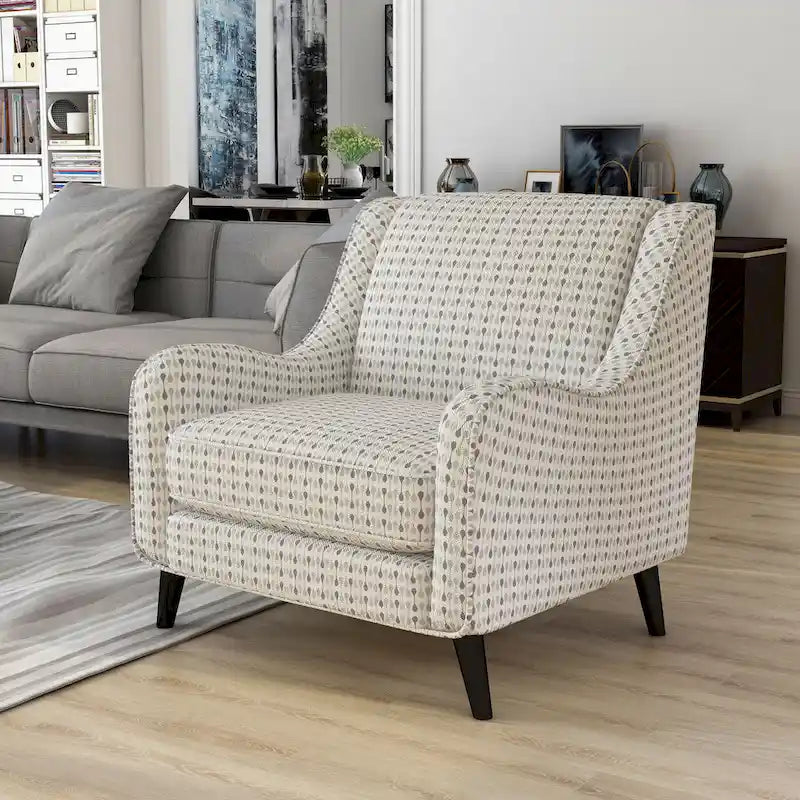 Eldan Transitional Multi-color Fabric Upholstered Stripe Pattern Armchair by Furniture of America
