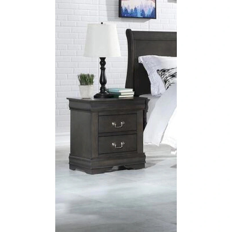 Table de chevet en merisier 23753