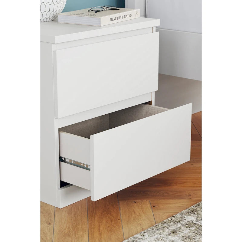 Table de chevet blanche