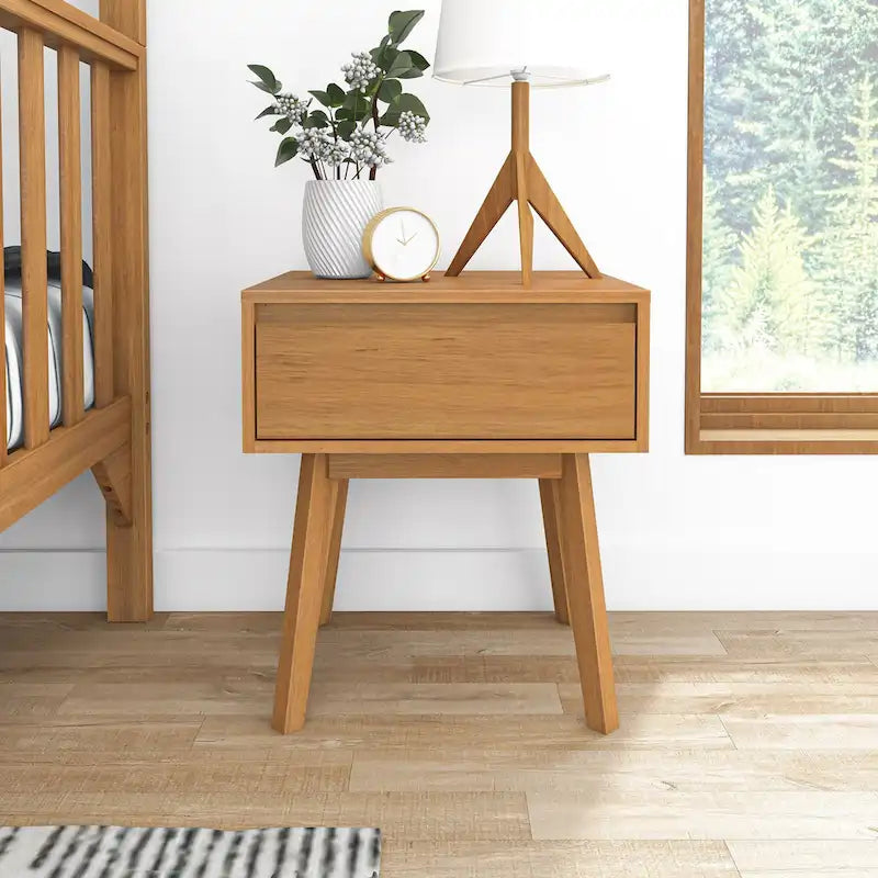 Table de chevet scandinave avec tiroir
