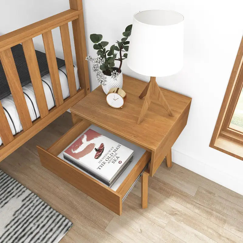 Table de chevet scandinave avec tiroir