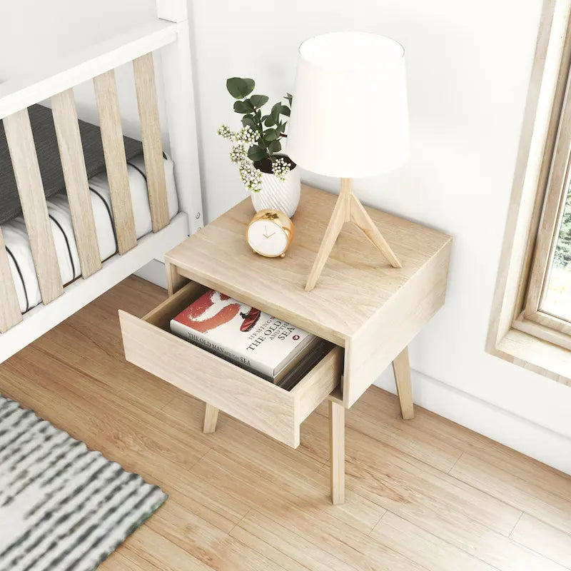 Table de chevet scandinave avec tiroir