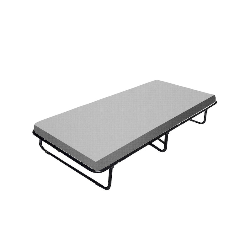 14 Lit pliant avec matelas luxueux en mousse à mémoire de forme, lit d'appoint portable