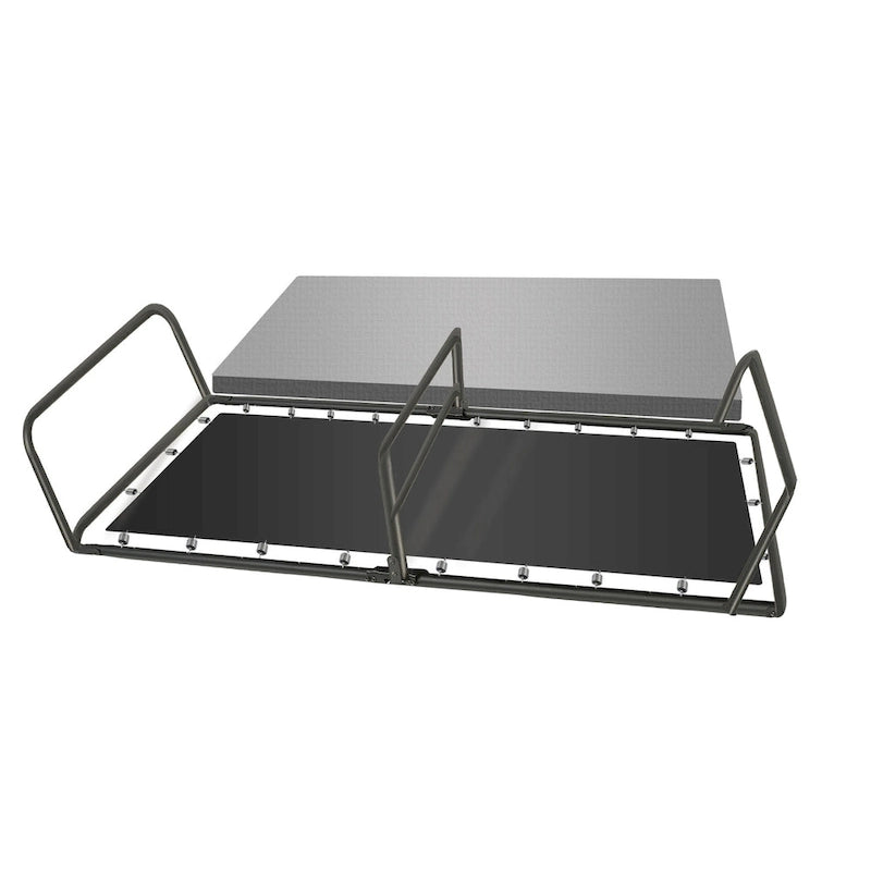 14 Lit pliant avec matelas luxueux en mousse à mémoire de forme, lit d'appoint portable