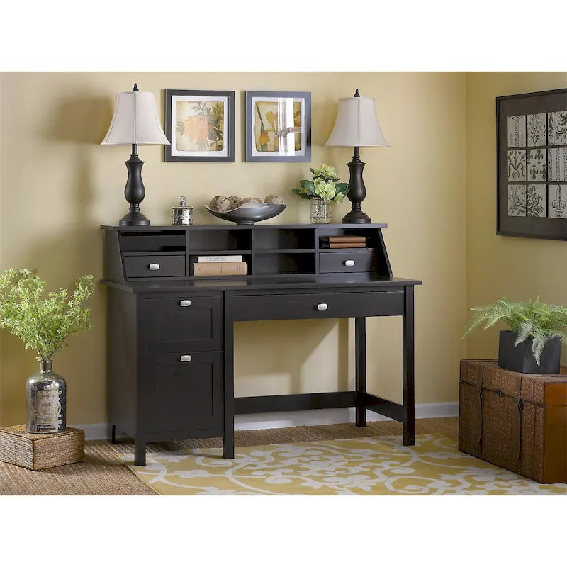 Bureau informatique de 54 po avec organisateur de bureau