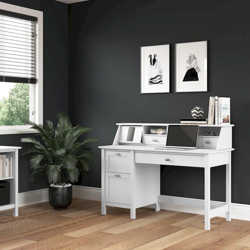 Bureau informatique de 54 po avec organisateur de bureau