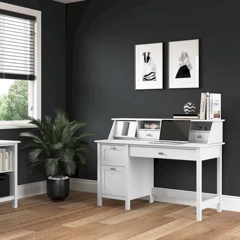 Bureau informatique de 54 po avec organisateur de bureau
