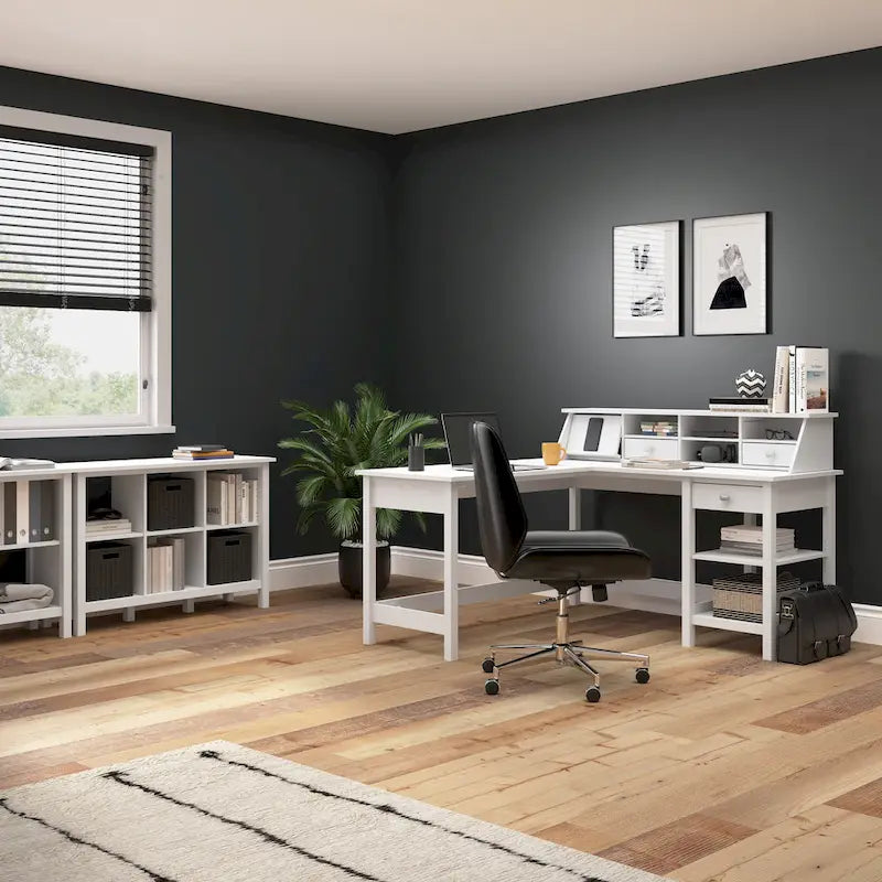 Bureau informatique de 54 po avec organisateur de bureau
