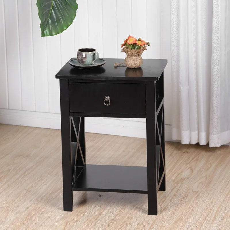 Table de chevet simple de chambre à coucher avec tiroir