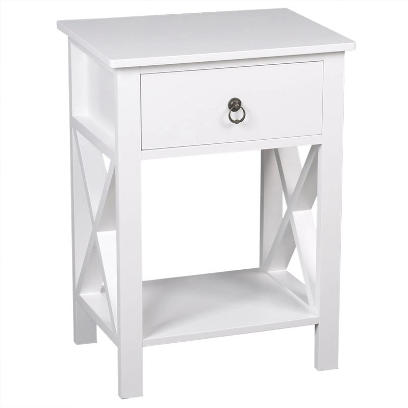 Table de chevet simple de chambre à coucher avec tiroir