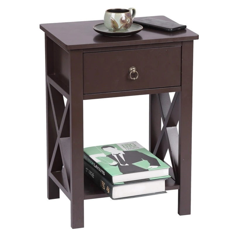 Table de chevet simple de chambre à coucher avec tiroir