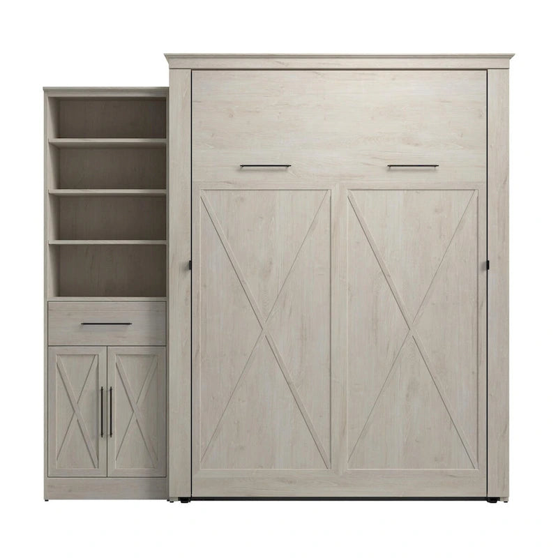Lit escamotable Queen avec armoire (94W)