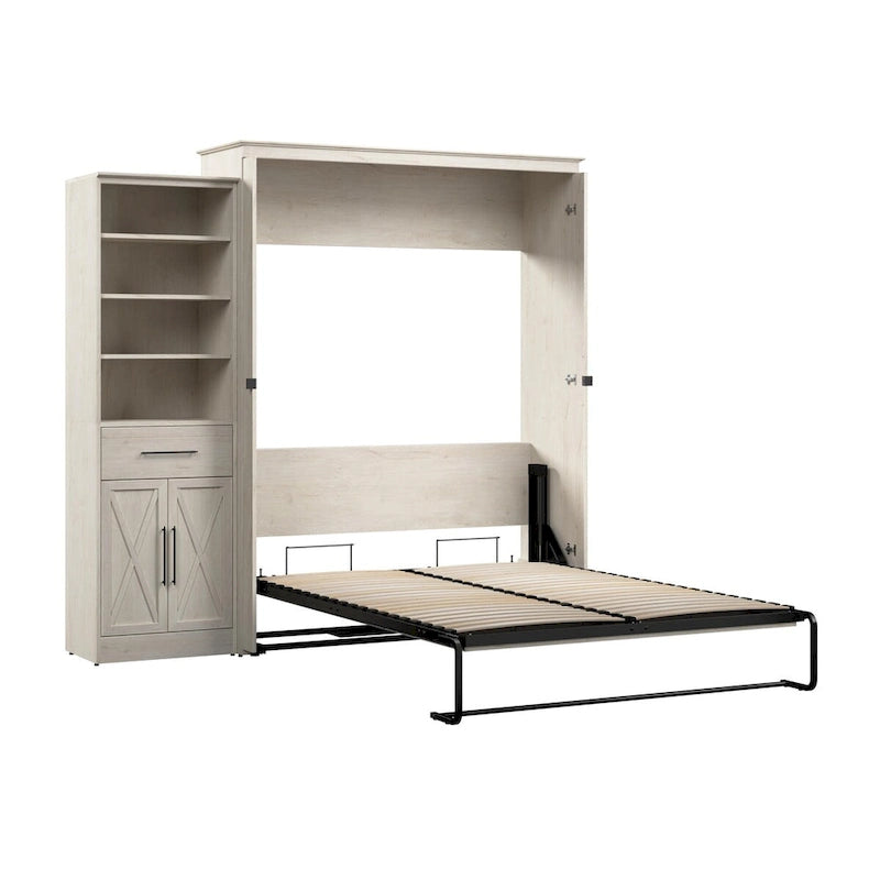 Lit escamotable Queen avec armoire (94W)