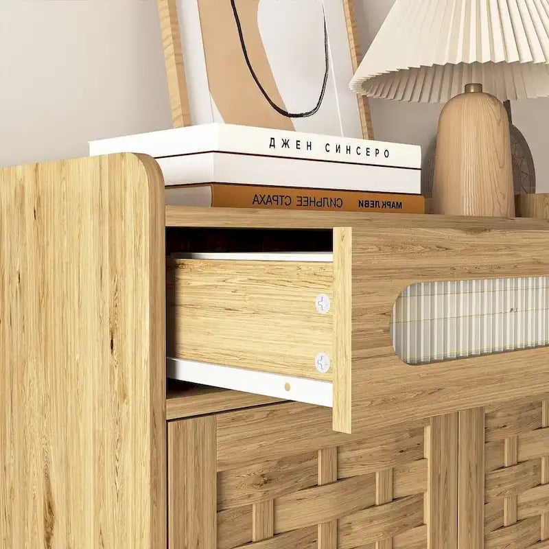 Commode de Rangement Polyvalente Style Ferme pour Chambre à Coucher