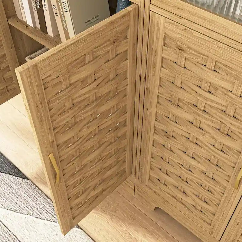 Commode de Rangement Polyvalente Style Ferme pour Chambre à Coucher
