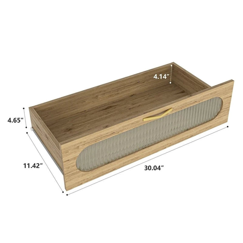 Commode de Rangement Polyvalente Style Ferme pour Chambre à Coucher