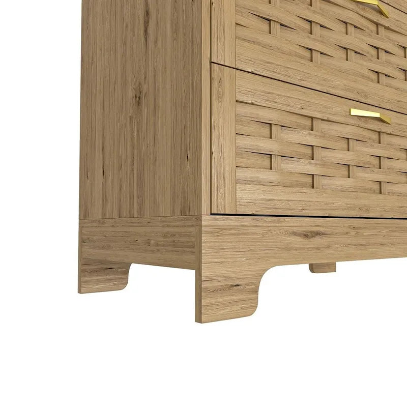 Commode de Rangement Polyvalente Style Ferme pour Chambre à Coucher