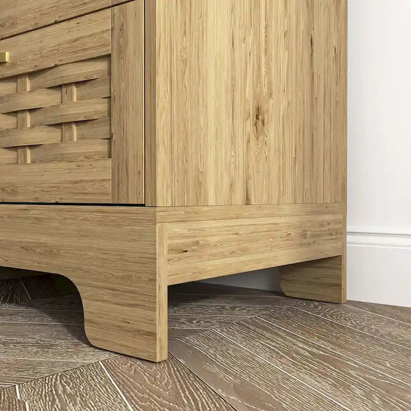 Commode de Rangement Polyvalente Style Ferme pour Chambre à Coucher