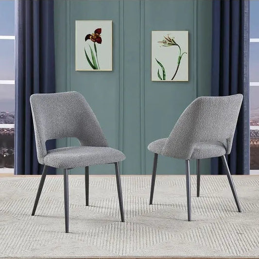 Best Quality Furniture Set of 2 Upholstered Side Chairs