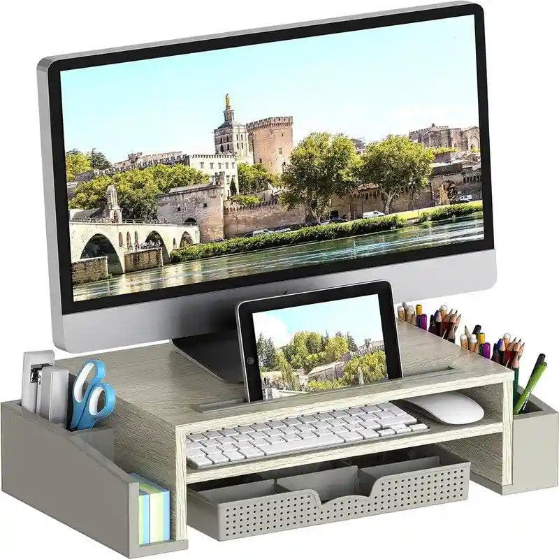 Support et rehausseur de moniteur de bureau