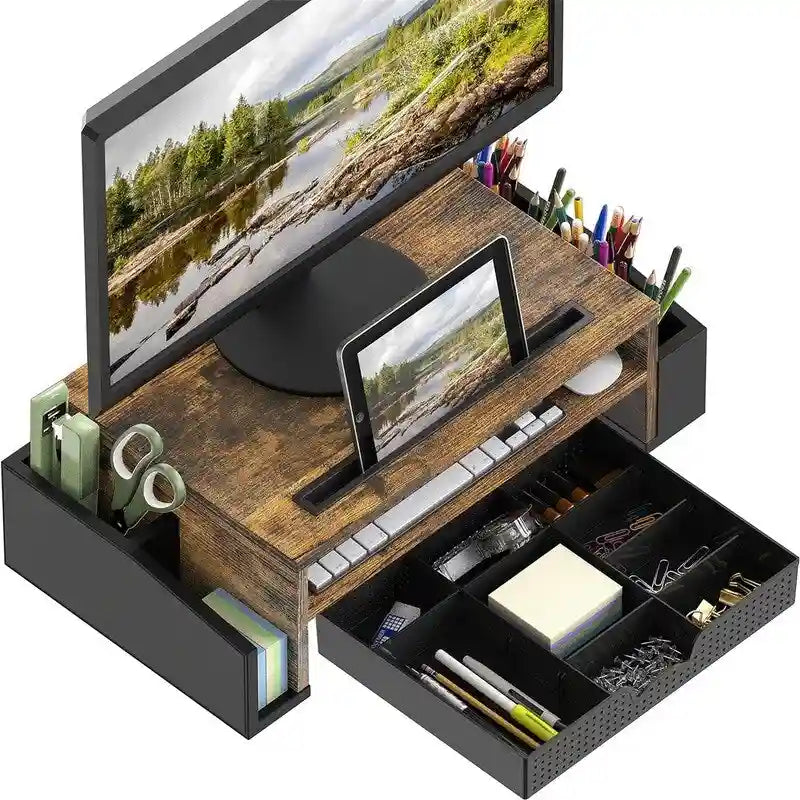 Support et rehausseur de moniteur de bureau