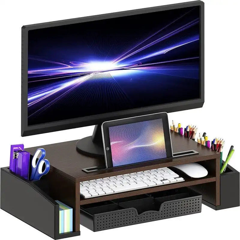 Support et rehausseur de moniteur de bureau